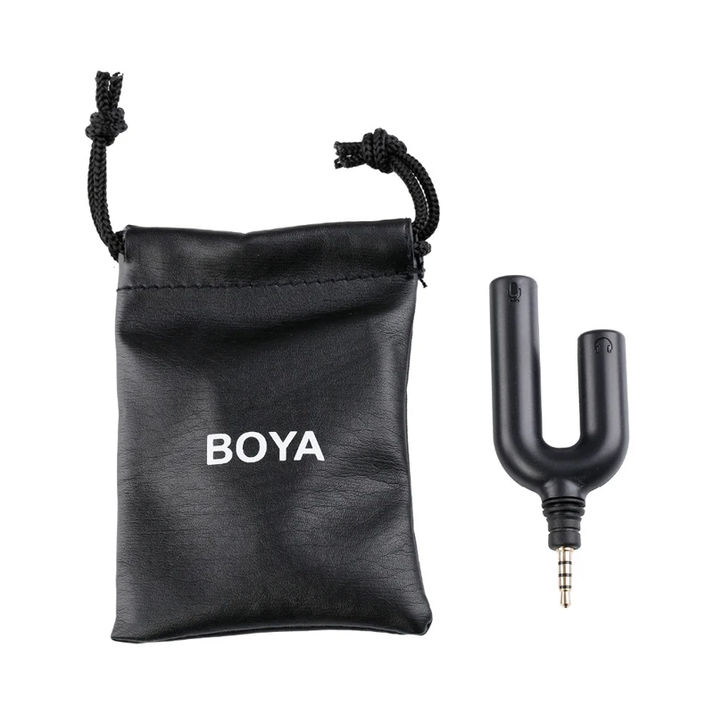 BOYA микрофон с гарнитурой сплиттер адаптер Выход наушников мониторинг для iPhone XS XR