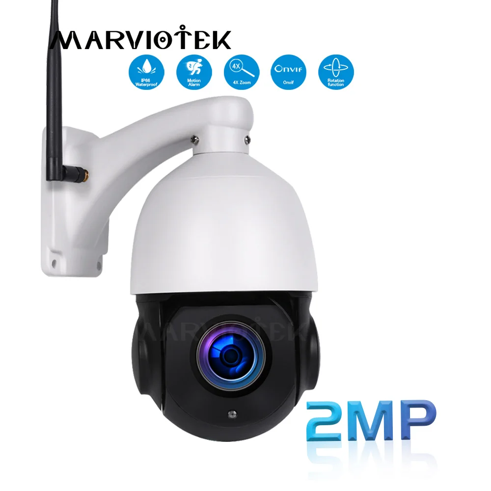 4 5 дюймов HD 1080P PTZ IP камера Wifi уличная сеть Onvif Мини скоростная купольная 4X зум ip