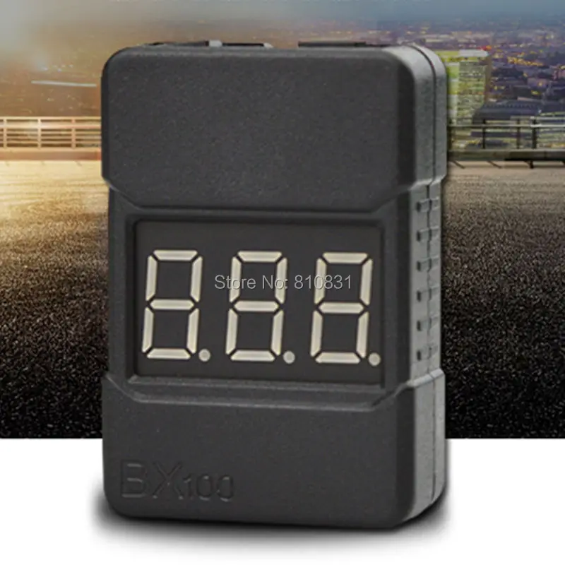 

4pcs BX100 1-8S Lipo Battery Voltage Tester/ Low Voltage Buzzer Alarm/ Battery Voltage Checker with Dual Speakers