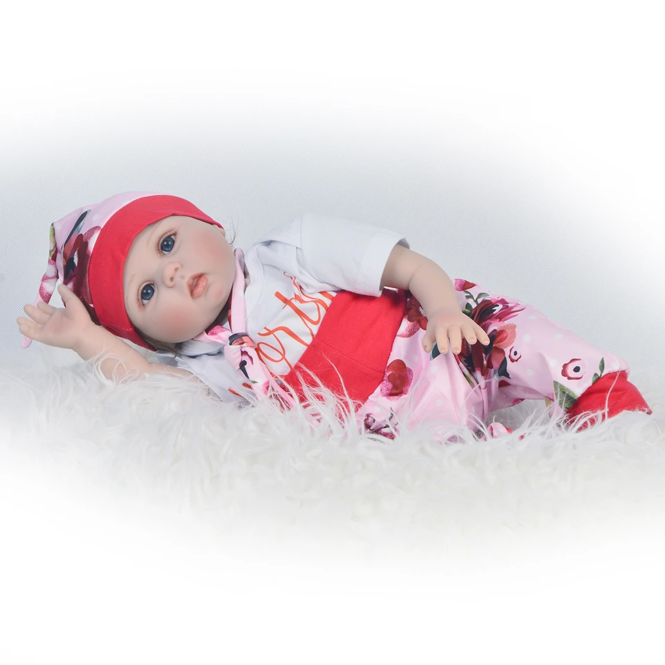 55 см Силиконовые Reborn куклы Baby живой реалистичный Boneca Bebe реалистичные настоящая