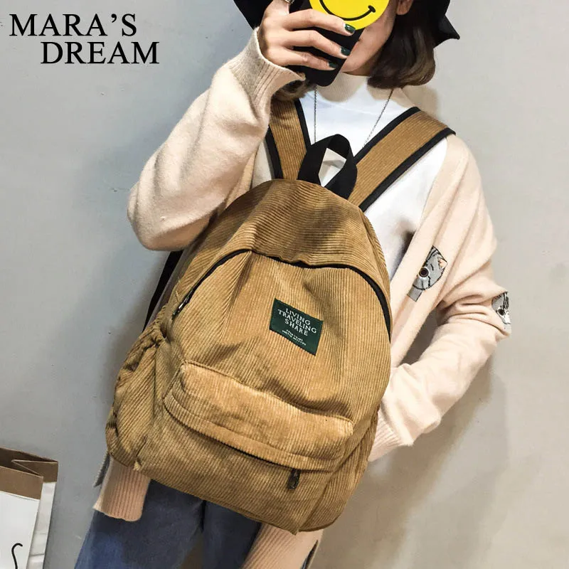 Mara's Dream Новый велюровый рюкзак женские рюкзаки для девочек подростков школьные