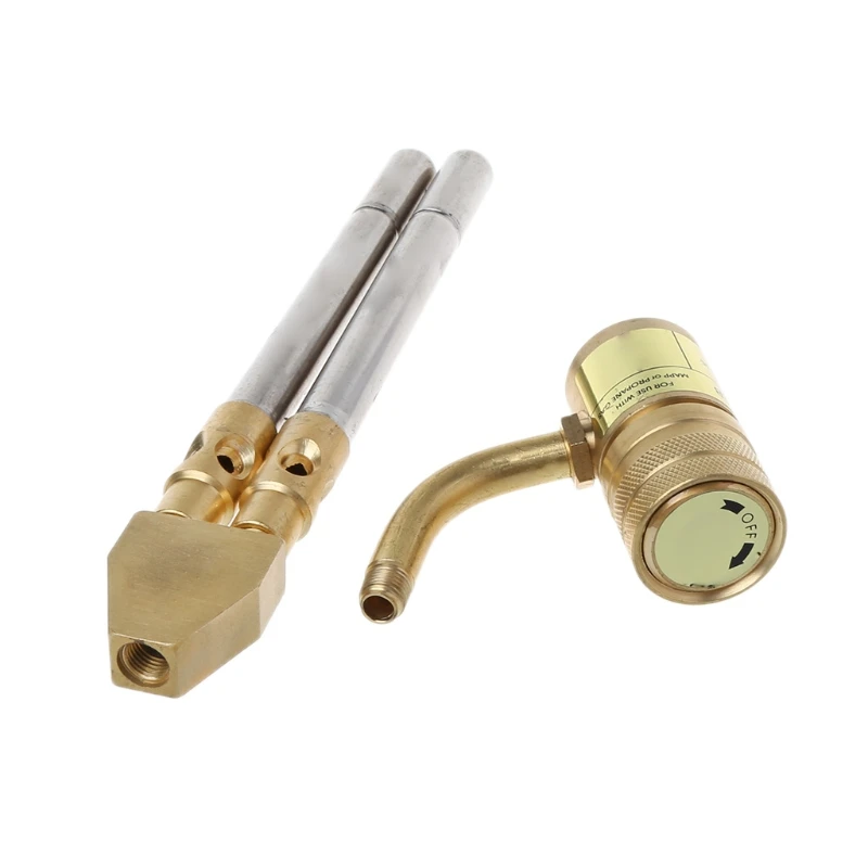 Профессиональная газовая Сварочная горелка паяльная пайка 2 пропановые трубы