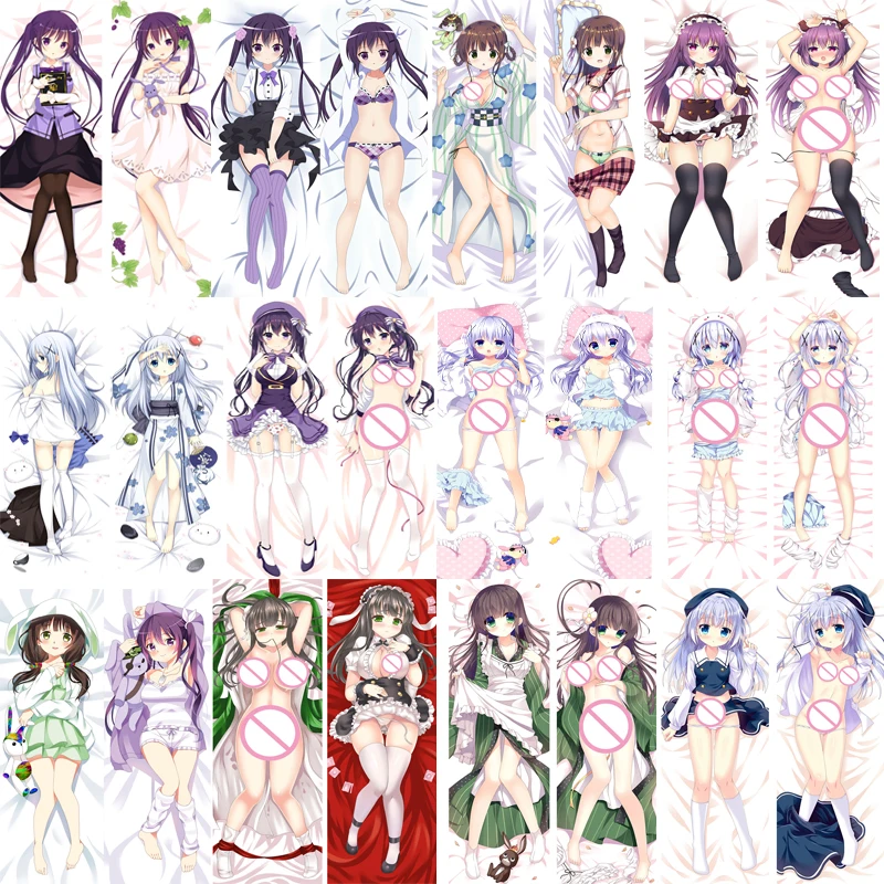 В сентябре обновление японского аниме это заказ кролика? Tedeza Rize & Ujimatsu Chiya Подушка