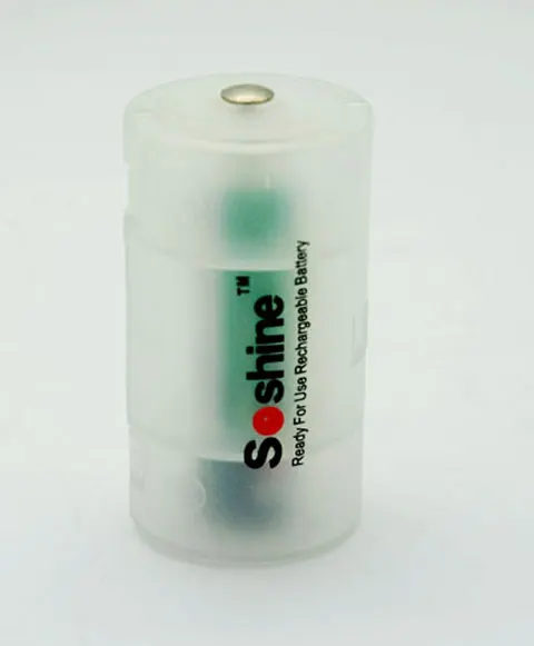 one AA 14500 batterie to D converter type on the 1st Battery * 1-D |