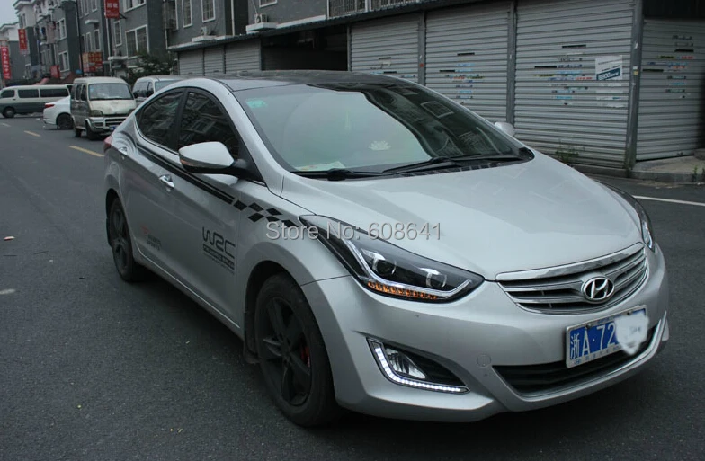 Для HYUNDAI 2012 2013 год Elantra Светодиодная лента передняя лампа TLZ|elantra led|hyundai elantra ledhyundai