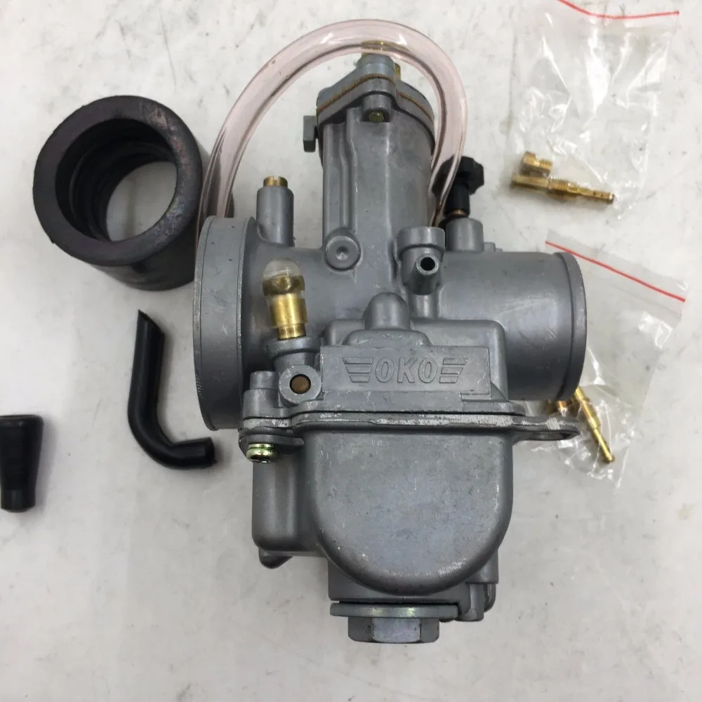 БЕСПЛАТНАЯ ДОСТАВКА Карбюратор 24 мм 2/4 stroke racing для flat side OEM часть OKO carb CARBY