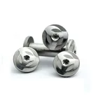 2 шт. Diy Инструменты для изготовления ножей винт для ручки ножа вихревые вращающиеся заклепки Сливовый цветок острый 12 Размер Прямой складной нож