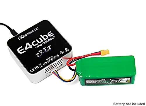 

E4 Cube 50W Balance Charger LiPo 100~240V AC (US Plug) 2S 3S 4S AC charger for 7.4V 11.1V 14.8V Lipo Battery