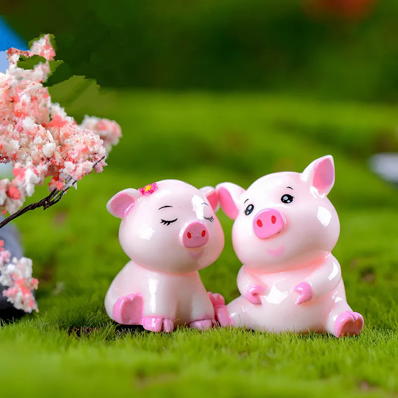 4 шт. Милая Свинья Семья животное фигурка-модель миниатюрный Сказочный Сад
