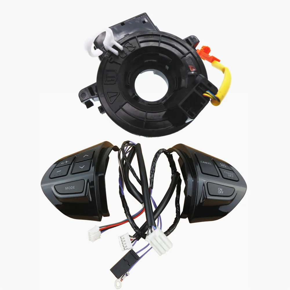 Button-Cables Черная кнопка громкости рулевого колеса для MITSUBISHI LANCER OUTLANDER ASX 2007 2008 2009 2010 2011 - Цвет: Button-Cables