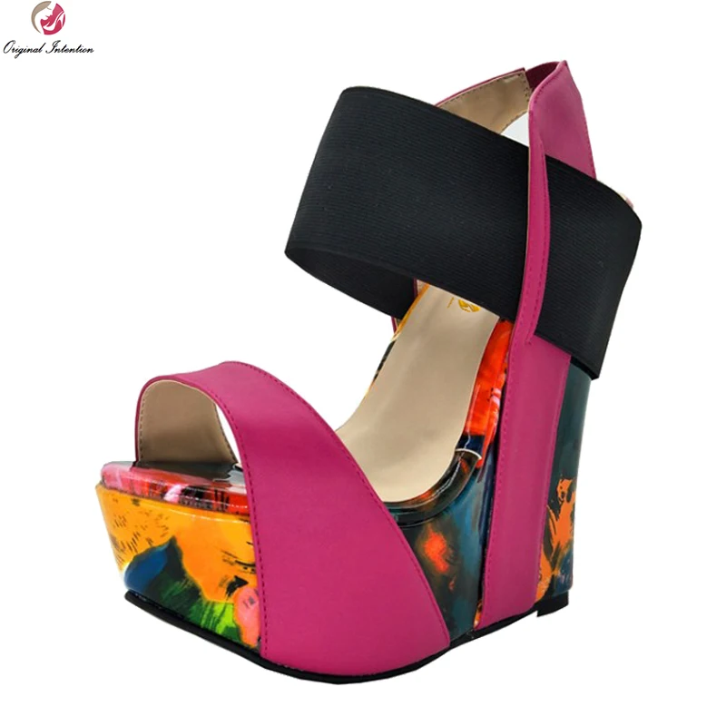 

Женские босоножки на платформе, с открытым носком, размеры 4-10,5