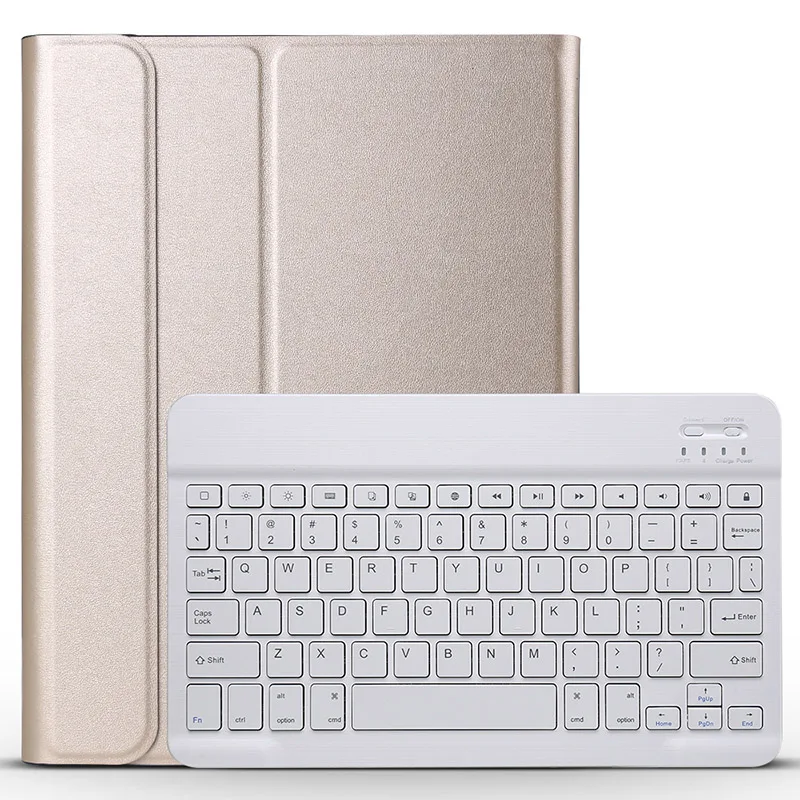 Золотой Отделяемая клавиатура чехол для iPad Pro 12,9 WiFi Bluetooth клавиатура ультра тонкий кожаный чехол для iPad Pro 12,9 ''+ стилус - Цвет: Золотой