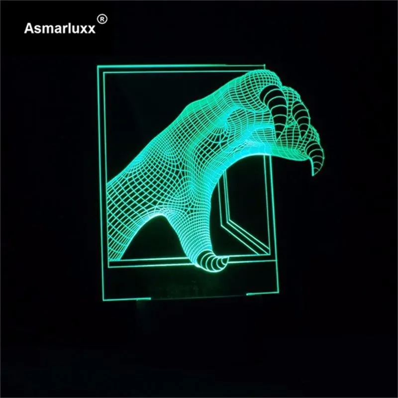 3D динозавром когтями животных светодиодный светильник настроения Бесплатная