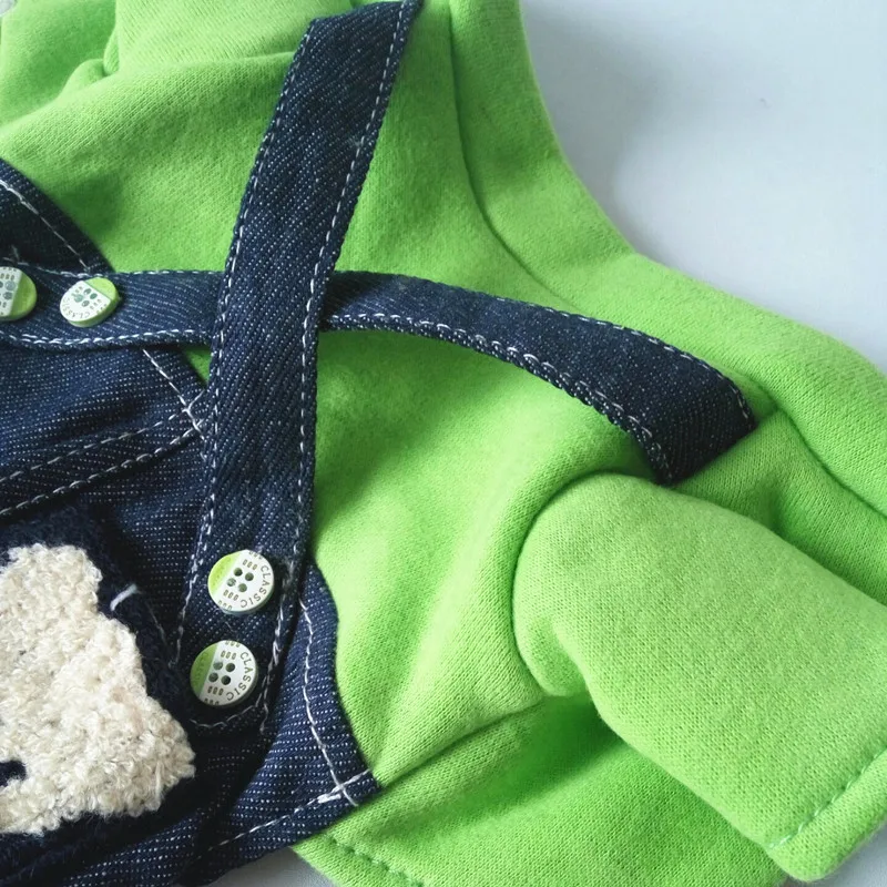 Small Dogs Clothes Jumpsuit Overalls Jeans Winter Costume For Pets Costumes Cats Coats Clothing honden kleding vetement | Дом и сад
