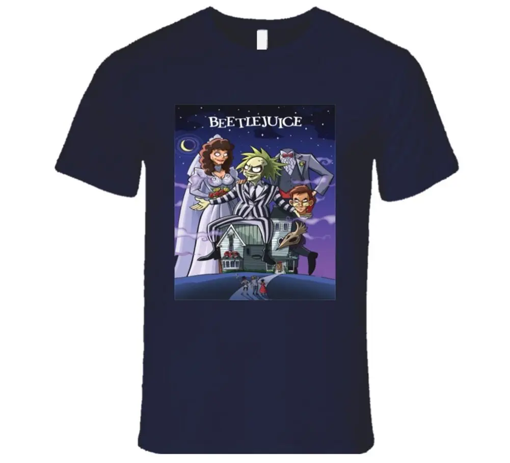 BEETLEJUICE TIM BURTON CLASSIC 80's MOVIE футболка с героями мультфильмов забавная в стиле хип хоп