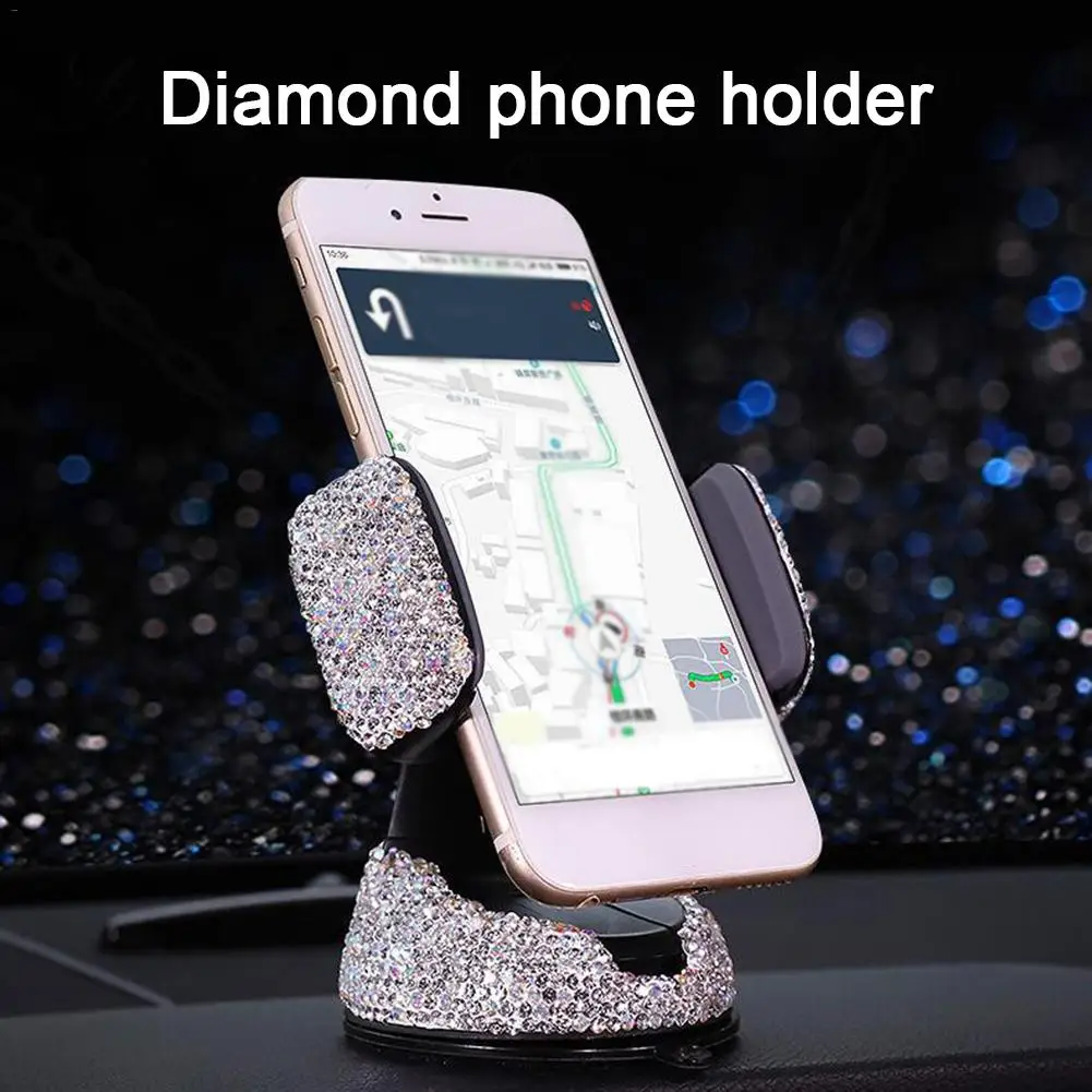 Bling Diamond автомобильный держатель на присоске с шипами для мобильного телефона