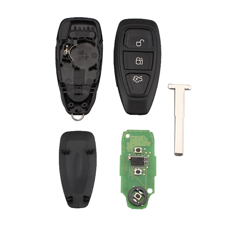 433/434 МГц 3 кнопки Smart Remote key для Ford Focus C Max Mondeo Kuga Fiesta B 2011 2017 KR55WK48801 4D83 80bit|Ключ от авто|