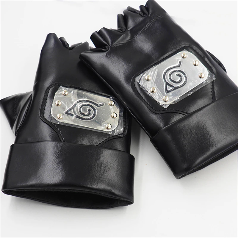 1 пара Аниме Наруто Косплей костюмы ПУ Перчатки Какаси Хатаке перчатки Итачи
