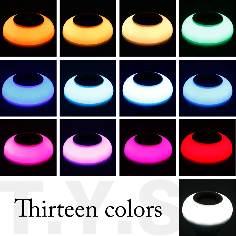 Новая цветная (RGB) смарт RGBW Беспроводной Bluetooth Динамик лампы работы в режиме