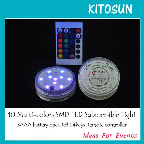 1 шт./лот ПОГРУЖНОЙ водонепроницаемый RGB светодиодный светильник для кальяна