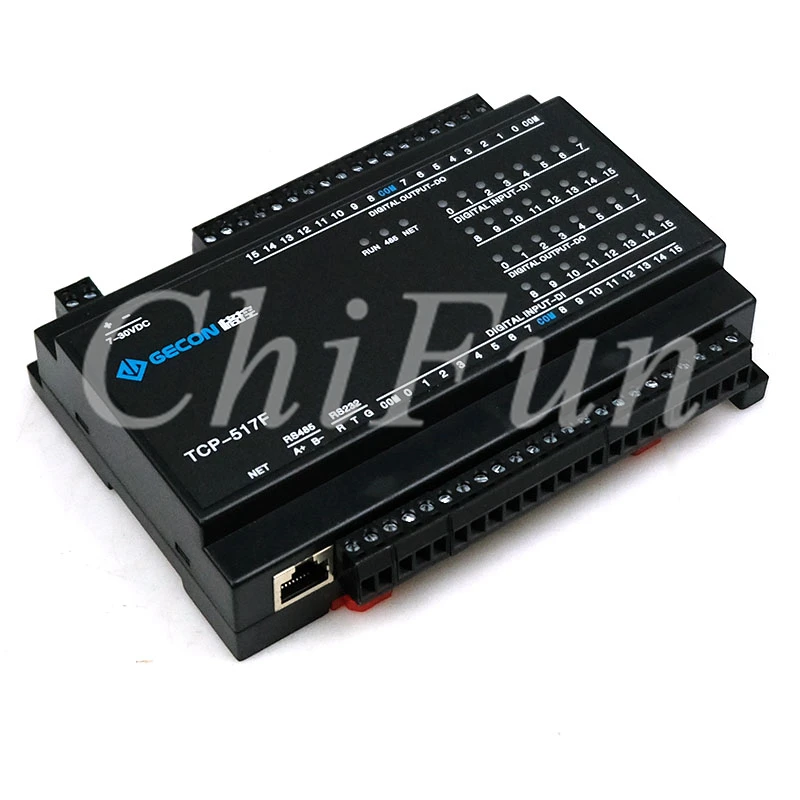 Изоляция выхода транзистора 16Do 16di цифровой вход Ethernet MODBUS связь с индикатором |