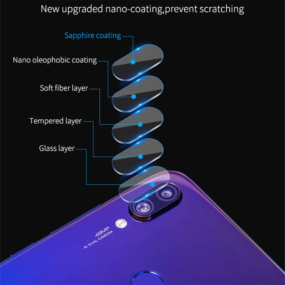 Защитная пленка для задней камеры телефона 2 шт. Xiaomi Mi 9 SE 8 A2 Lite 6X 9T Redmi Note 7 5 6 Pro Pocophone