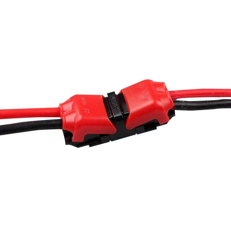 Red H2 5 шт. H/T тип 1pin/2pin скотч замок быстрого сращивания провода разъемы для терминалов обжимной Электрический автомобильный аудио 24-18AWG набор проводов - Цвет: Red H2