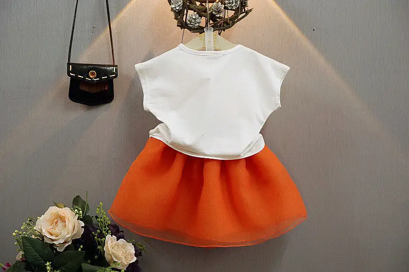 Футболки Топы + юбка праздничная кружевная одежда пачка с рисунком рыбы От 1 до 6