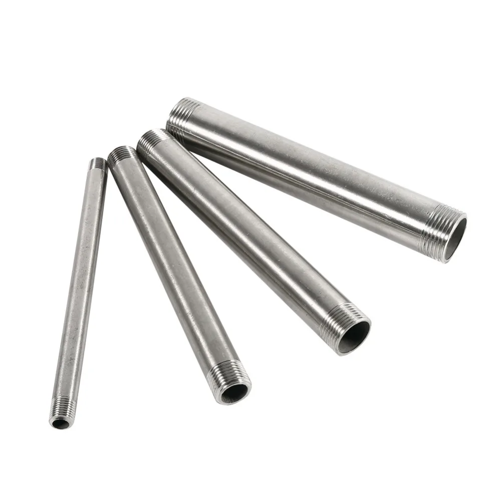 BSP 1/4 &quot1/2&quot 3/4 &quot1&quot 200 мм нержавеющая сталь SS304 Мужской x мужской резьбовой