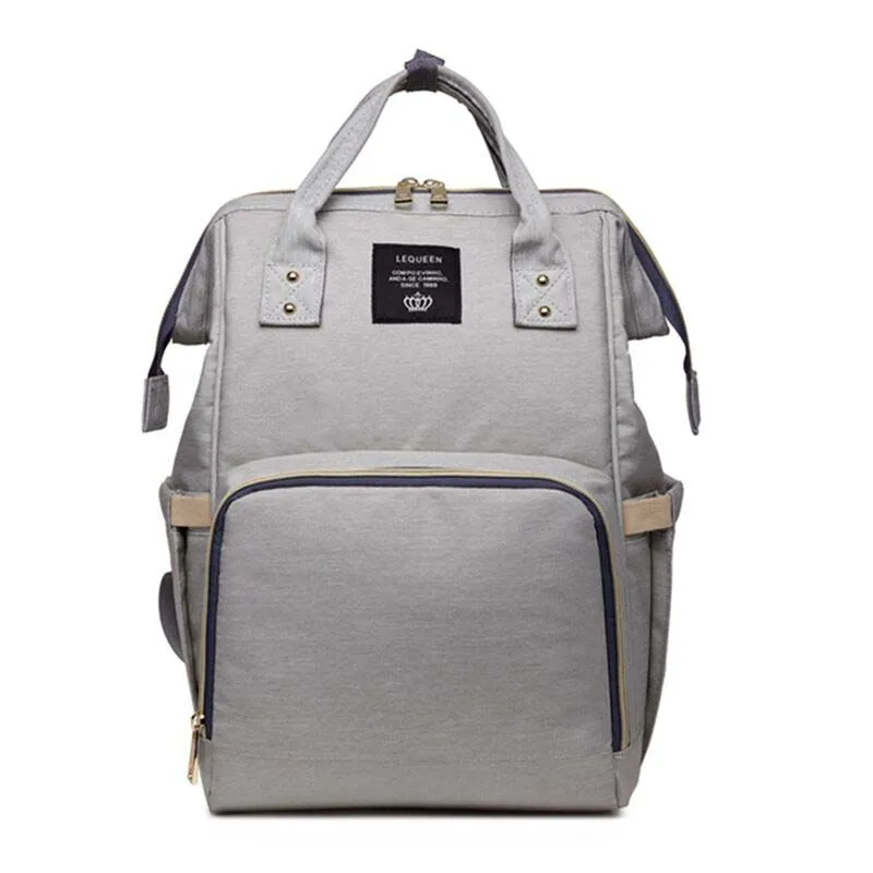 Light Gray Lequeen bebek детские сумки для мам Большой Вместительный рюкзак для мам детские вещи оптом детская сумка - Цвет: Light Gray