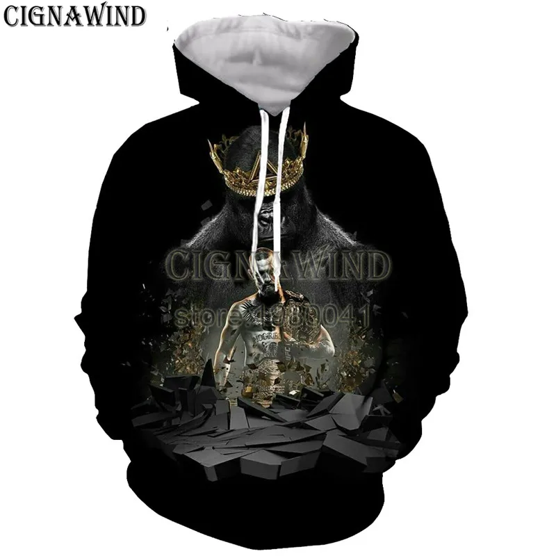 Новинка Харадзюку Популярные Конор Макгрегор серии толстовки для мужчин и женщин толстовки с принтом 3d пуловер с капюшоном Повседневная Уличная одежда с капюшоном - Цвет: 03