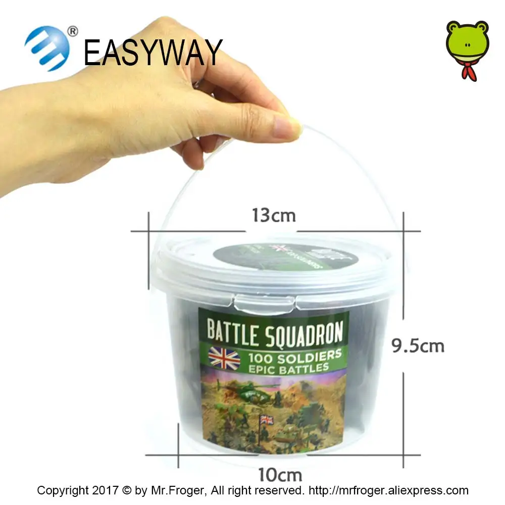 Пластиковые фигурки солдат EASYWAY в бутылках 100 шт. игрушки игры 12 моделей