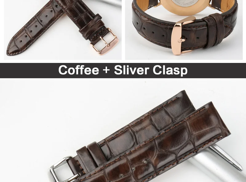 Аксессуары для часов MAIKES, ремешок для часов Daniel Wellington, для мужчин и женщин, классический черный ремешок для часов с застежкой из розового золота, браслет на запястье