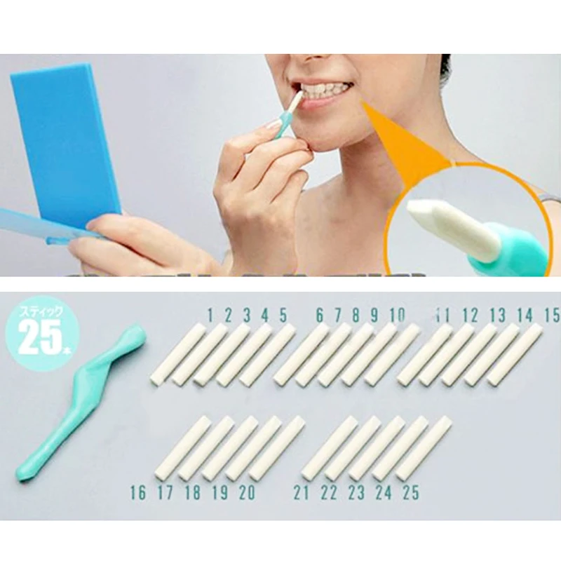 1 комплект набор для отбеливания зубов белая ручка + 24 шт. Запасной гигиены