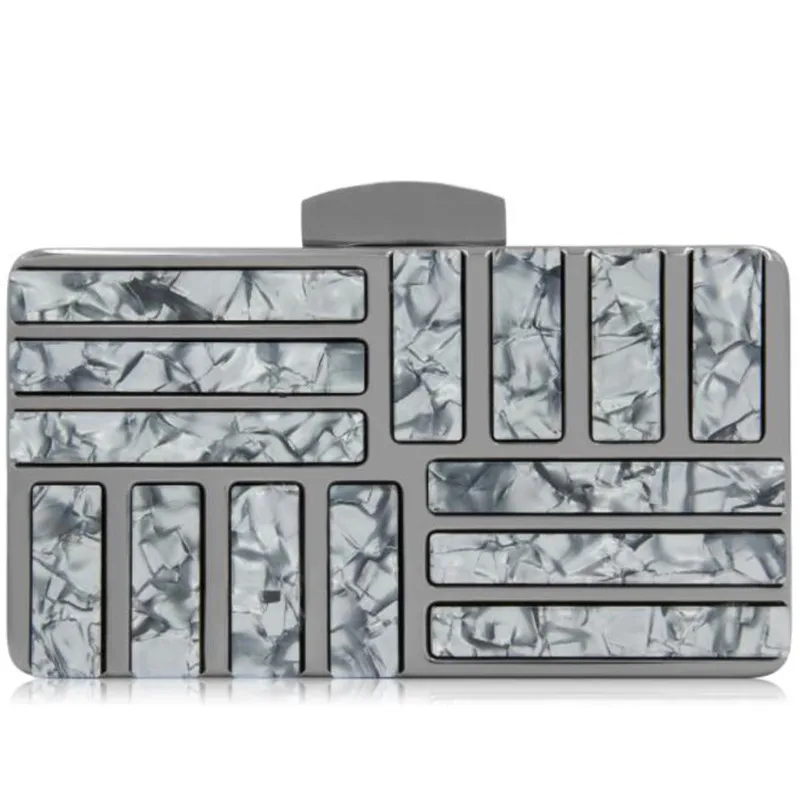 

2020 women acrylic evening bags wedding banquet bags patchwork dinner clutch purse hasp bags drop shipping MN1313