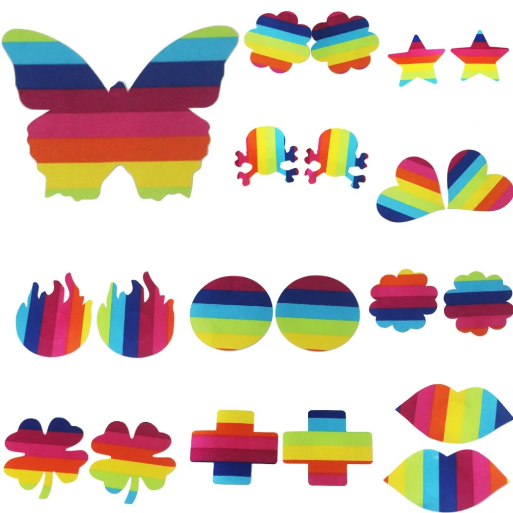 3 пары женский бюстгальтер с радужной бабочкой|Игры для взрослых| |