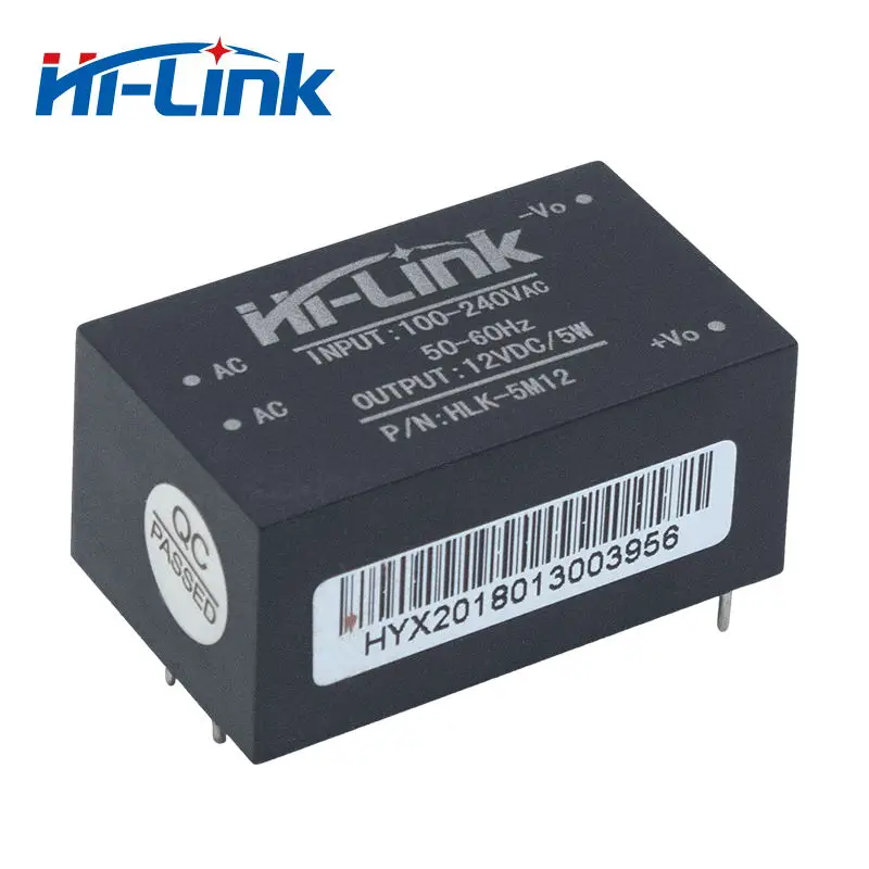 

Free shipping 10 pcs/lot HLK-5M12 220V to12V 5W super compact intelligent household switching mode power module supply