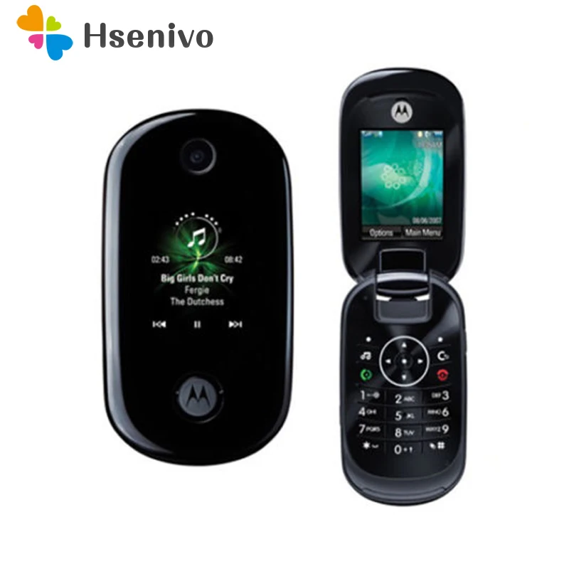 Motorola U9 Восстановленный Оригинальный раскладной разблокированный 2 0 &quotМП GSM