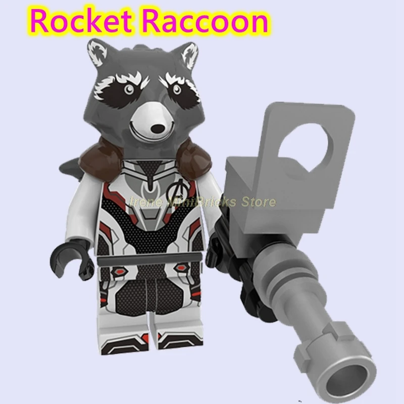 Rocket Raccoon Мстители эндшпиль Marvel ракета енот звезда-Лорд Тор танос стражи Галактики строительные блоки Мстители игрушки для детей - Цвет: Rocket Raccoon