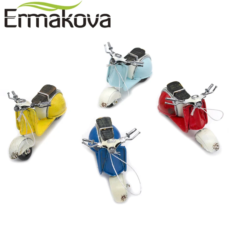 ERMAKOVA Mini Metal Vintage Motorcycle Model Classic Motorbike Figurine Retro Motor Bicycle Ornament Kid Toys Home Desktop Decor | Дом и сад