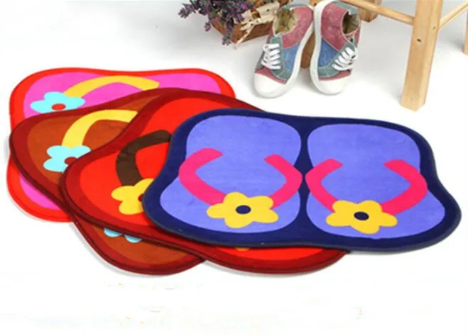 1PC New Flip Flop Floor Mats Bedroom Carpet Door Ground Bath Household Rug Living Room Home Textile Blanket LY 002 | Дом и сад