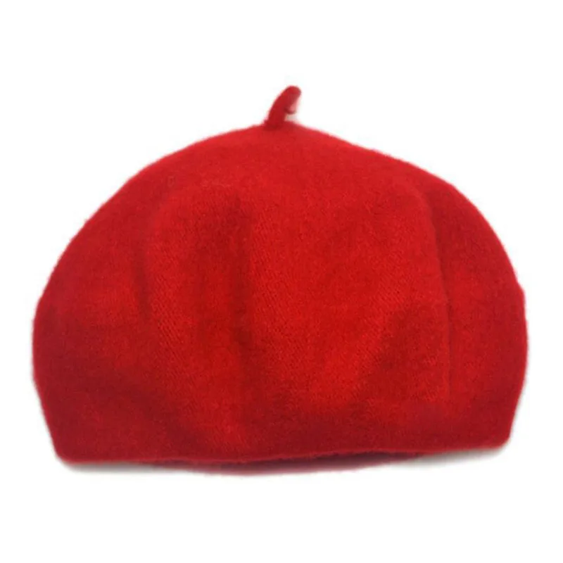 style 2 red Детская шапка для девочек, винтажные осенне-зимние детские шапки, шапочки для детей, регулируемый берет для маленьких девочек, шапочка для малышей - Цвет: style 2 red