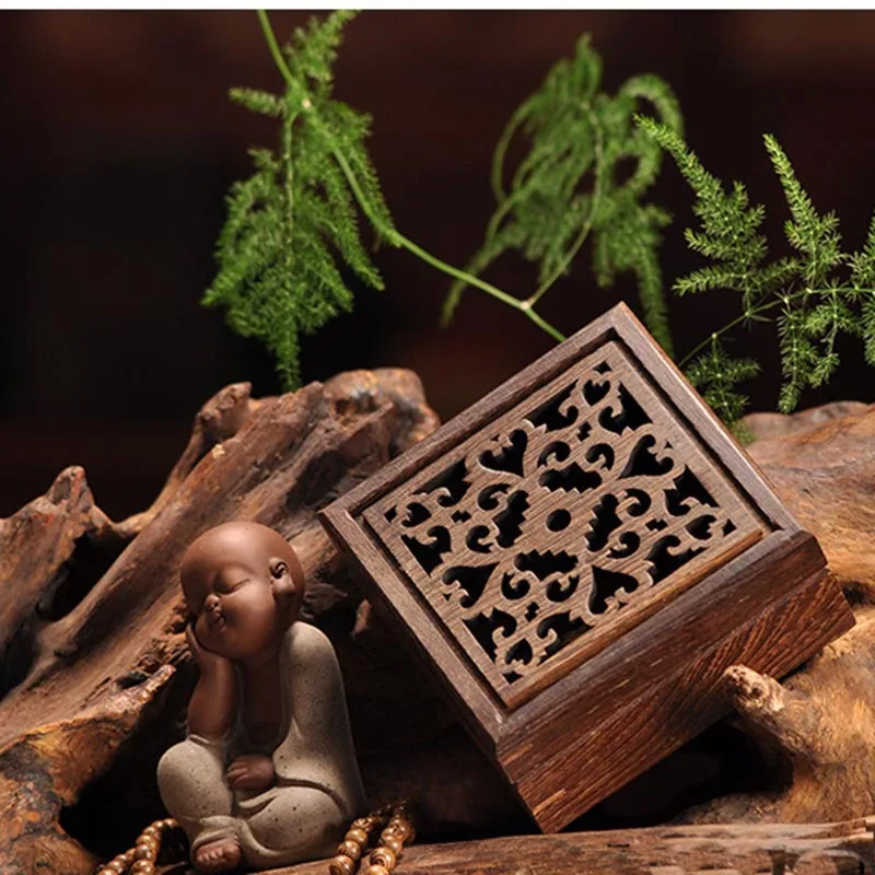 Китайская винтажная Изысканная деревянная квадратная вырезанная картина