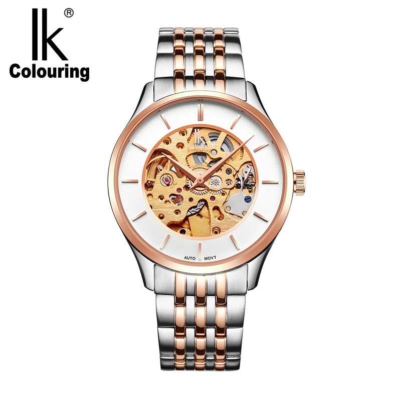 IK coloring мужские часы Топ бренд класса люкс браслет из нержавеющей стали