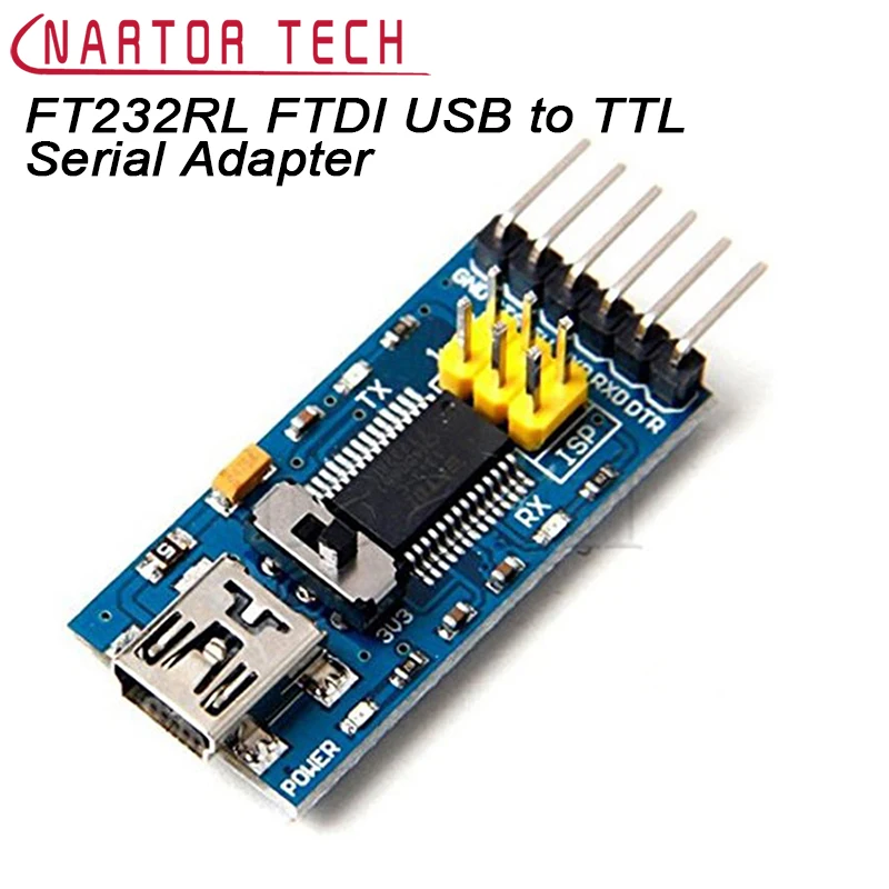 Модуль последовательного адаптера Nartor 3 В 5 FT232RL FTDI USB в TTL для мини порта Arduino|usb to|usb