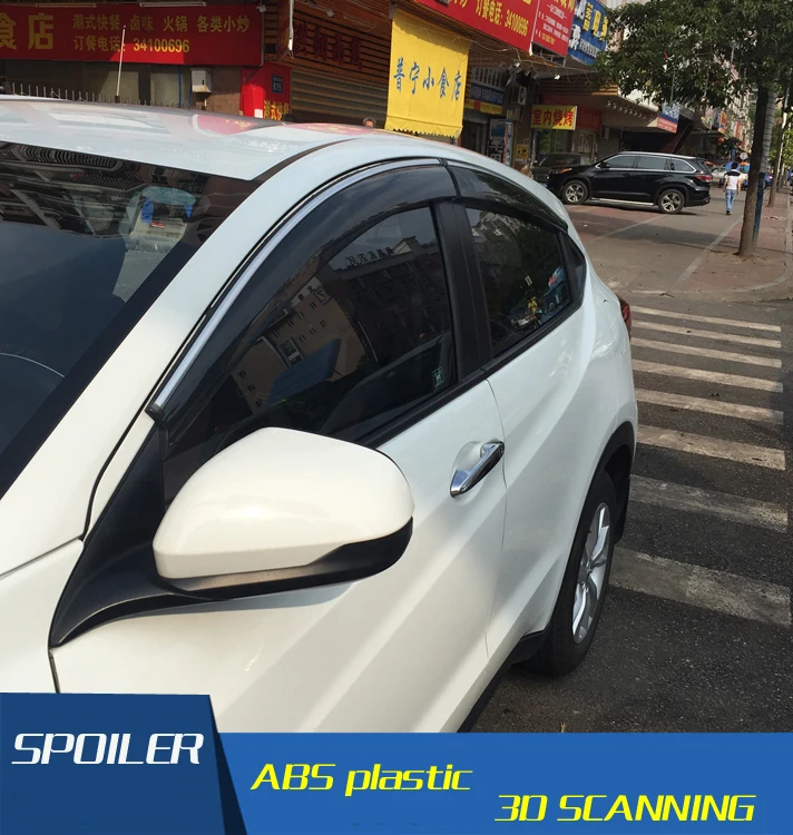 

Для HRV Пластиковый оконный козырек Vent Shades Защита от солнца и дождя для Honda HRV автомобильные аксессуары 4 шт./компл. 2014-2017