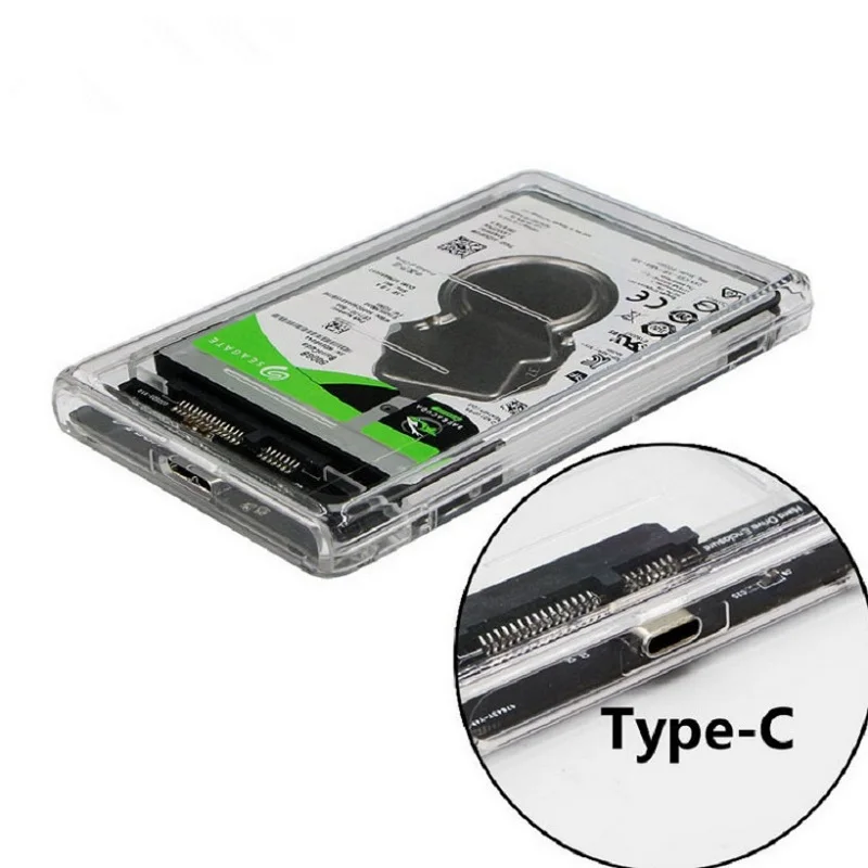 Прозрачный чехол Eunaimee для жесткого диска USB 3 1 UASP Type C на Sata 0 корпус 2 5 дюйма Usbc|hard
