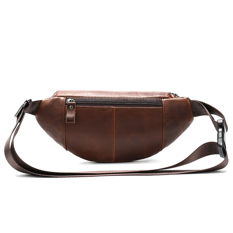 Забавная Мужская поясная сумка WESTAL из натуральной кожи мессенджер нагрудная