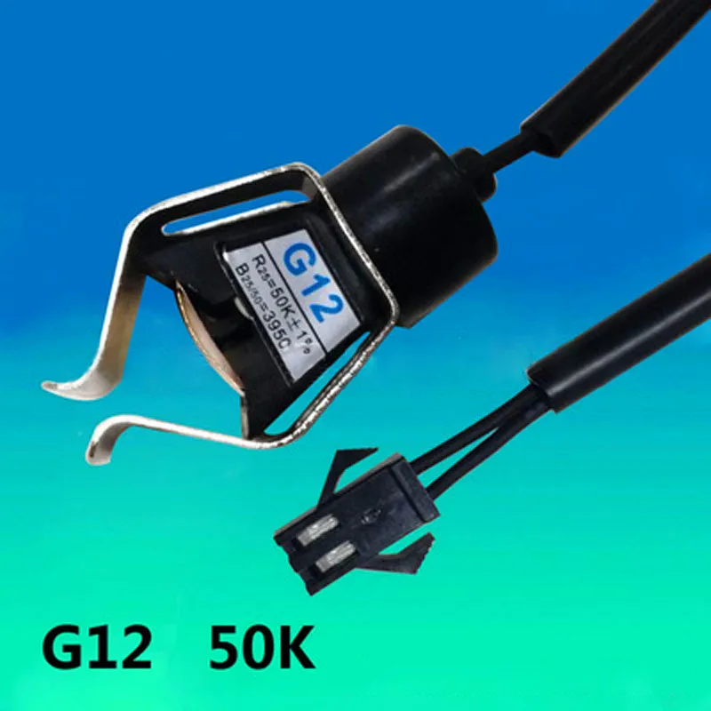 50K for G12 G18 G12 настенный трубный зажим типа NTC датчик температуры G18 трубка датчик температуры головка - Цвет: 50K for G12