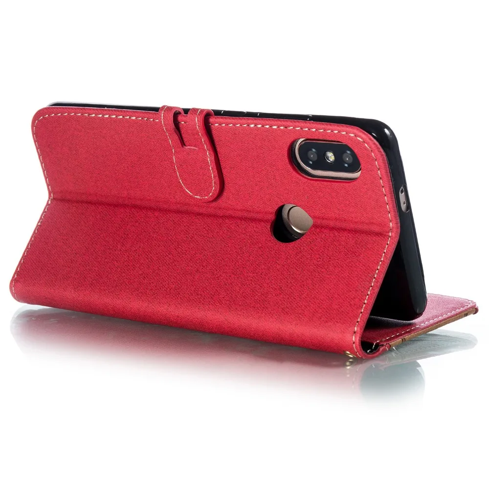 Luxury PU Leather Flip Case on for Xiaomi 8 Pocophne F1 6X A2 Lite 5X A1 Redmi 5 Plus 3 3X 5A 6 pro Note 4X Wallet Cover | Мобильные
